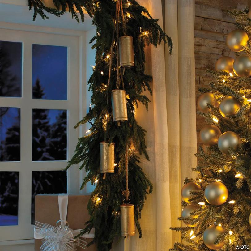 5" x 2" Cascading Christmas Metal Bells Hanging Decoration