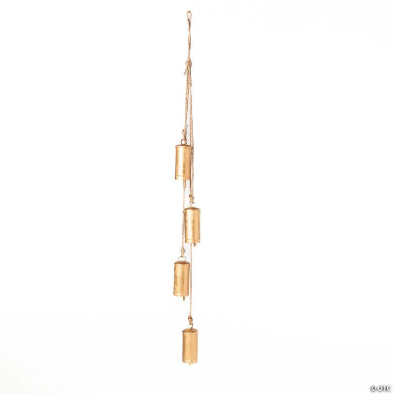5" x 2" Cascading Christmas Metal Bells Hanging Decoration