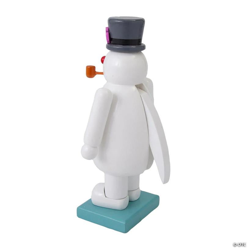 5" x 9 1/4" White Frosty the Snowman™ Shaped Wooden Nutcracker