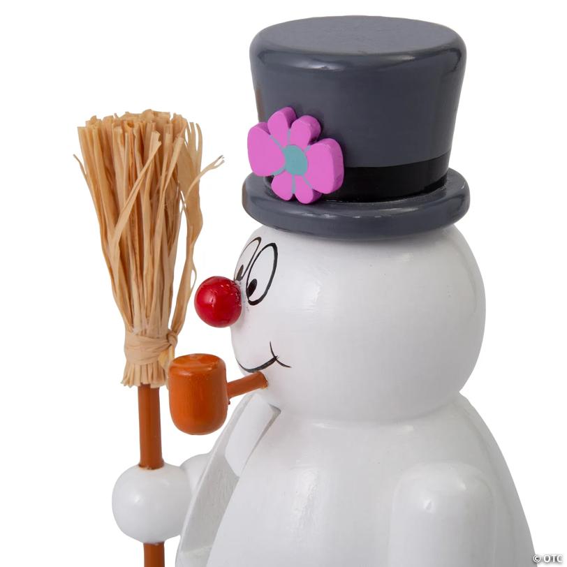 5" x 9 1/4" White Frosty the Snowman™ Shaped Wooden Nutcracker