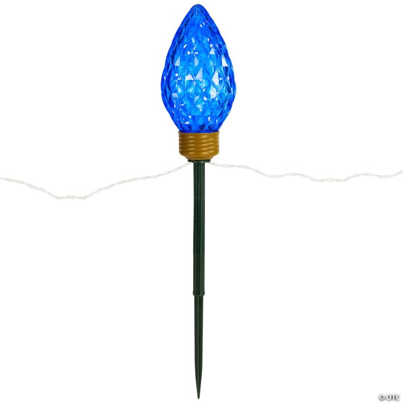 5ct LED Lighted Multi-Color C9 Christmas Pathway Marker Lawn Stakes - 8 ft