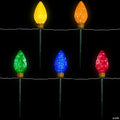 5ct LED Lighted Multi-Color C9 Christmas Pathway Marker Lawn Stakes - 8 ft
