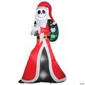 60" Airblown® Jack Skellington as Sandy Claws Inflatable Christmas Outdoor Yard Decor
