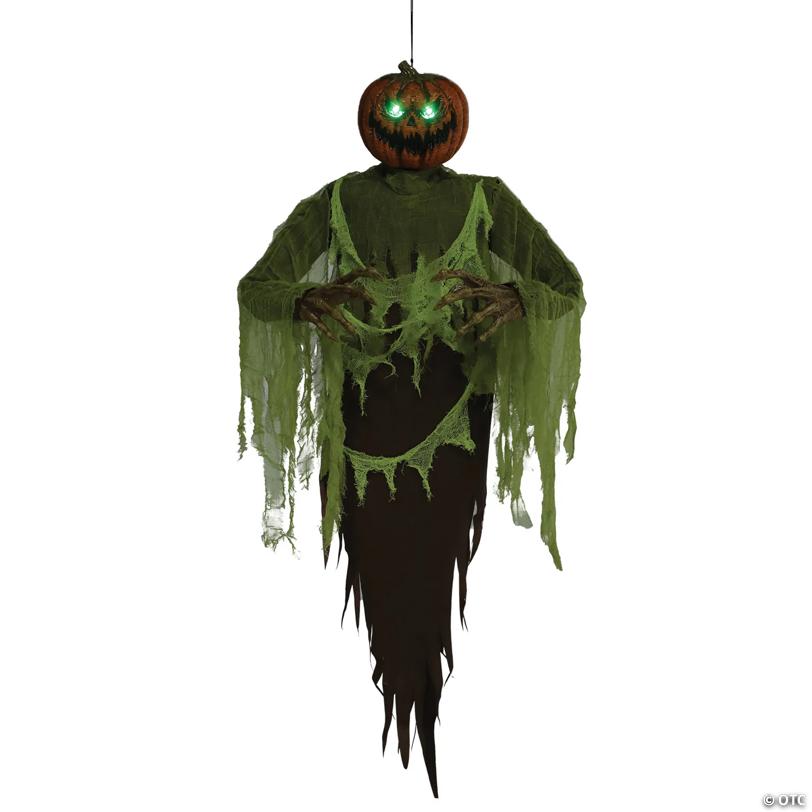 60" Hanging Pumpkin Halloween Decoration