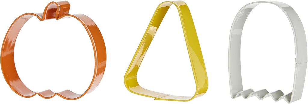 Wilton Ghost Candy Pumpkin Metal Halloween Cookie Cutter Set 3pc