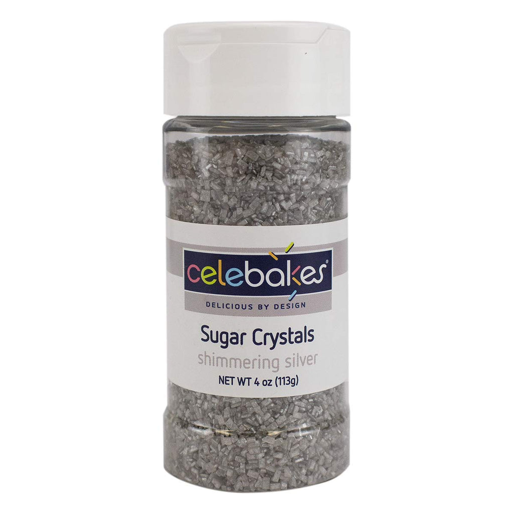 Celebakes Shimmering Silver Jimmies 3 oz.