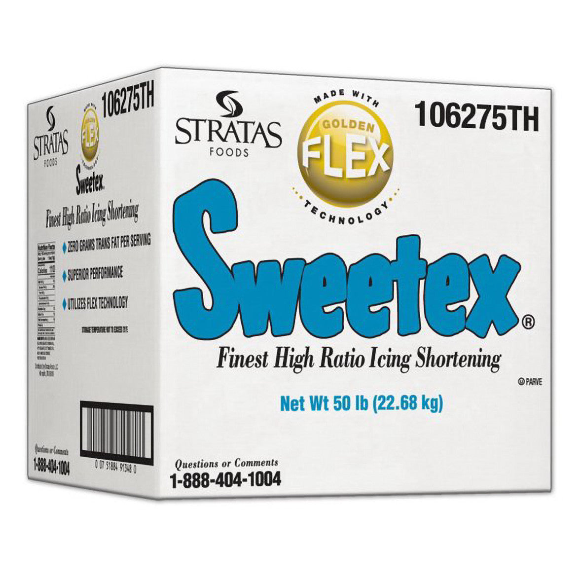 Sweetex Golden Flex Finest High Ratio Cake and Icing Shortening 3 lb.