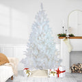6.5' Pre-Lit White Alaskan Pine Artificial Christmas Tree  Warm White LED Lights