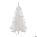 6.5' Pre-Lit White Medium Iridescent Pine Artificial Christmas Tree - Multi Function LED Lights