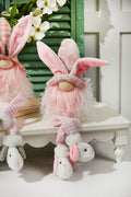 20” B/O Lighted Easter Bunny Gnome Shelf Sitter