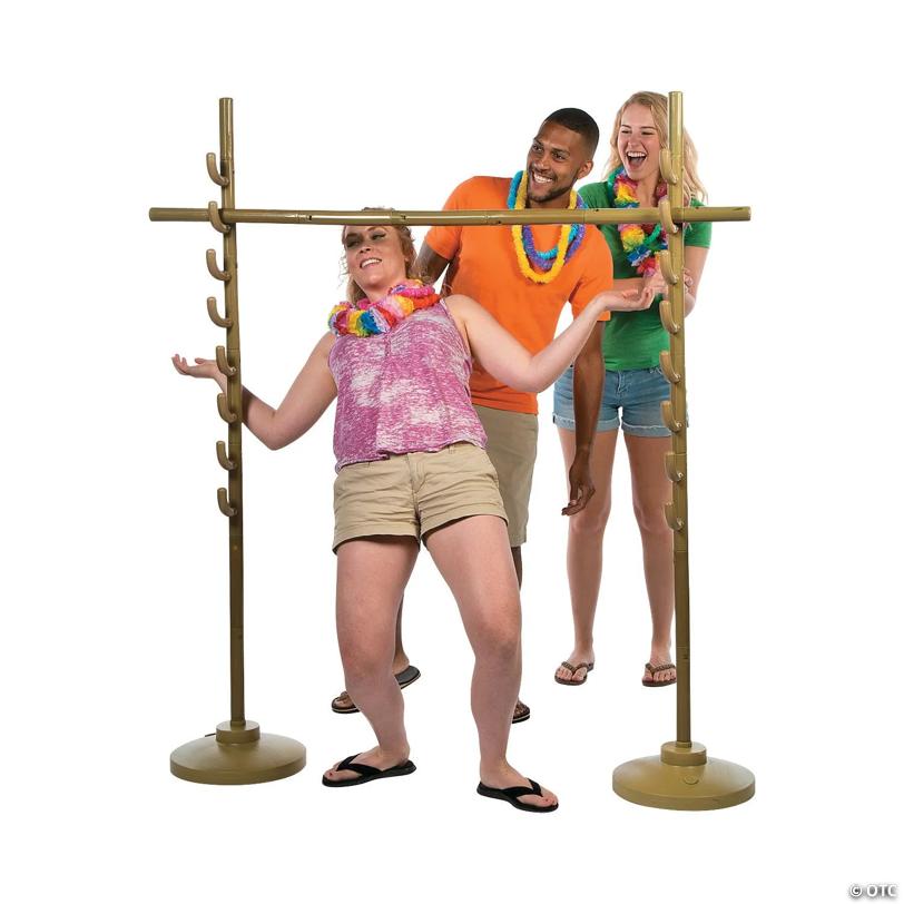 68 1/2" x 65" Deluxe Plastic Limbo Outdoor Party Game Kit with Base