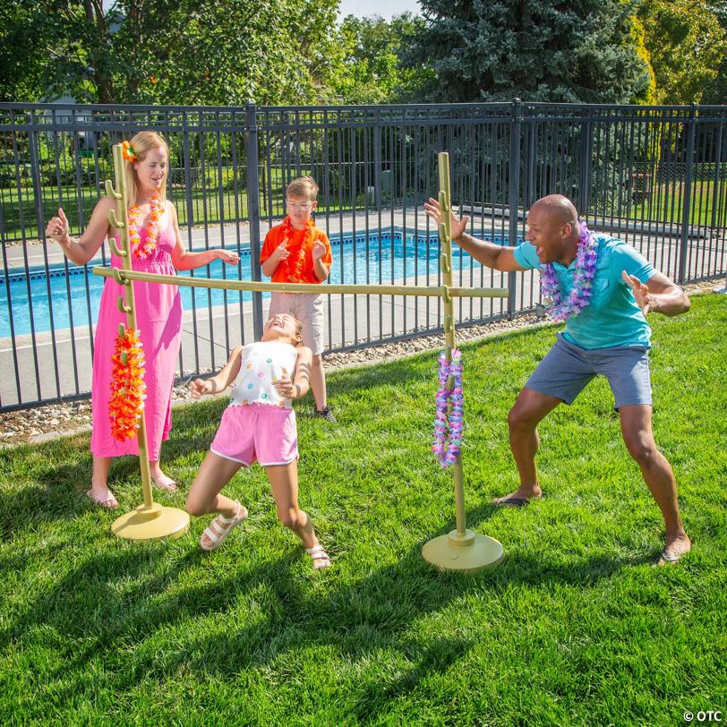 68 1/2" x 65" Deluxe Plastic Limbo Outdoor Party Game Kit with Base