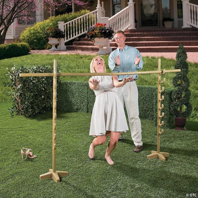 68 1/2" x 65" Deluxe Plastic Limbo Outdoor Party Game Kit with Base