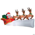 68" Airblown® Santa in Sleigh Scene Inflatable Christmas Outdoor Yard Decor
