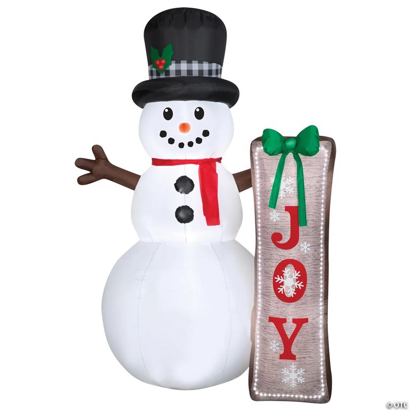 6 Ft. 11" Airblown® Inflatable Snowman with LED Lights Christmas Outdoor Yard Decoration