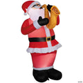 6 Ft. Airblown® Inflatable Animated Santa with Saxophone Christmas Outdoor Yard Decoration