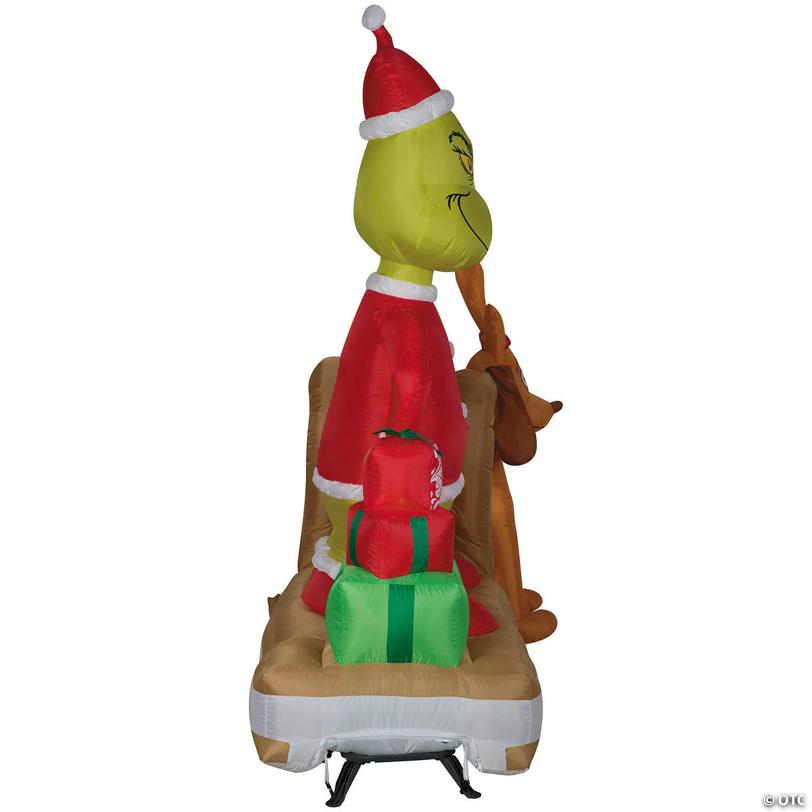 6 Ft. Airblown® Inflatable Dr. Seuss™ How the Grinch Stole Christmas Grinch & Max with Sled Outdoor Yard Decoration