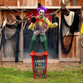 6 Ft. Animated Servo Carnival Barker Halloween Decoration