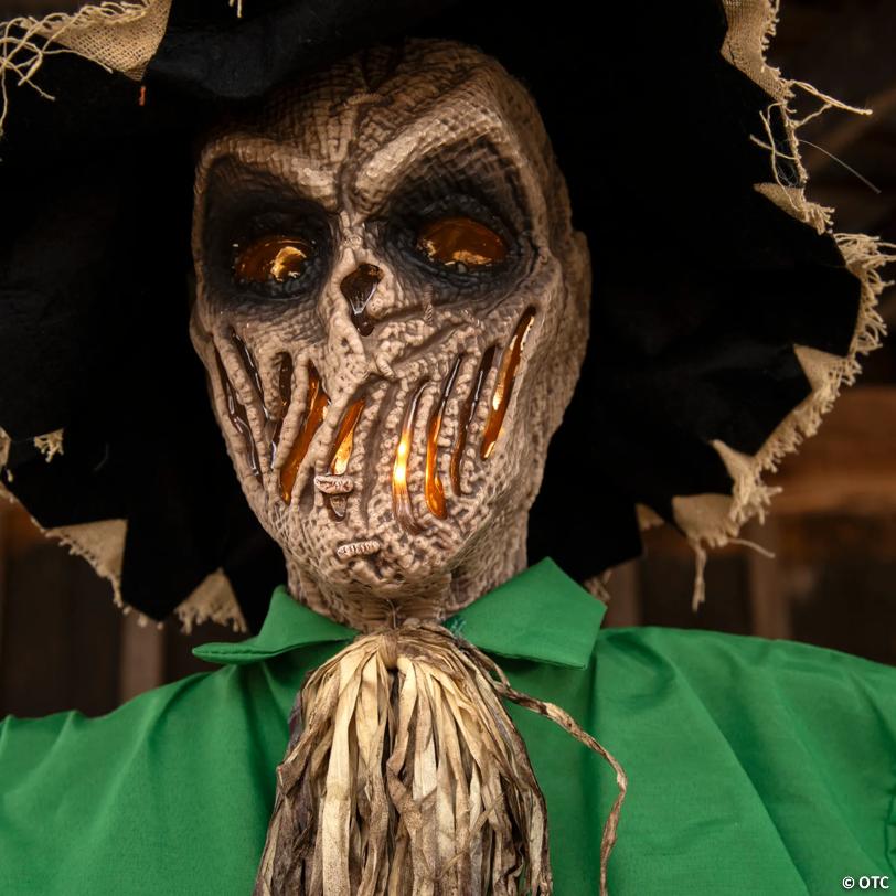 6 Ft. Light-Up Hanging Animated Scarecrow Halloween Decoration