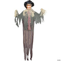 6 Ft. Light-Up Hanging Skeleton Scarecrow Halloween Decoration