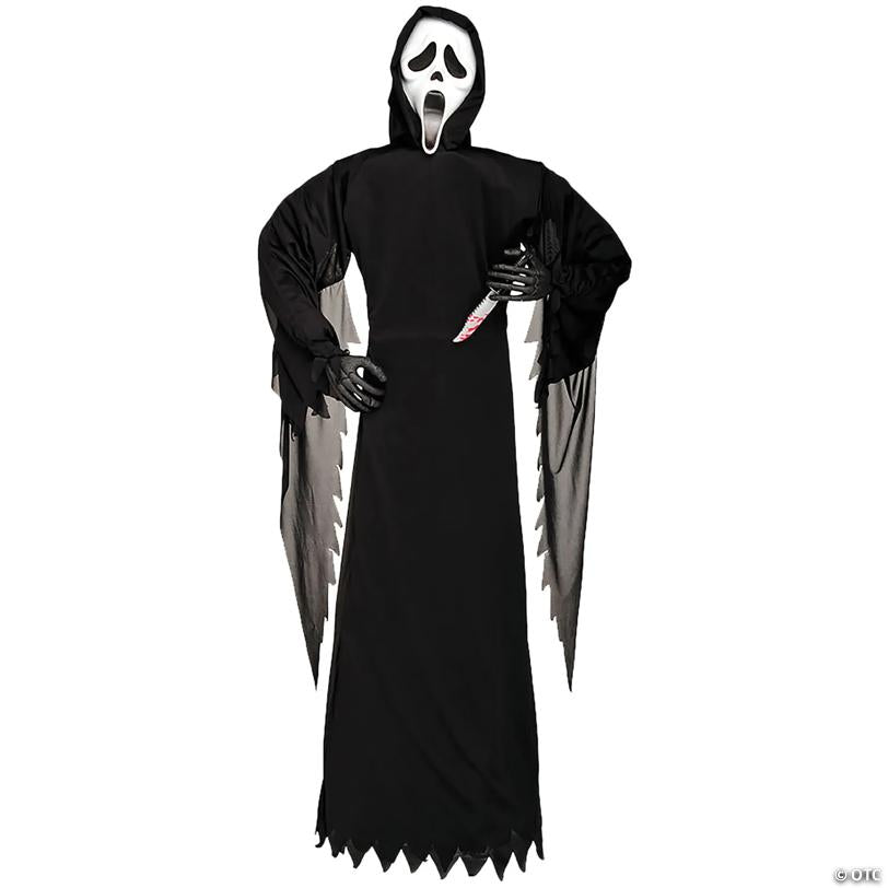 6 Ft. Scream™ Ghost Face with Knife Halloween Decoration