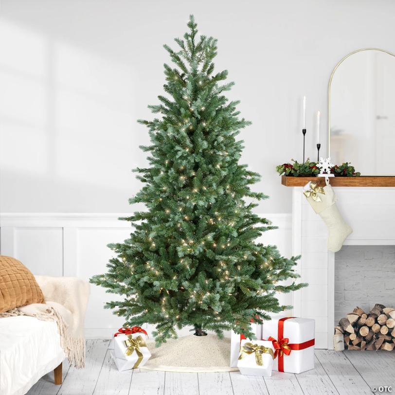 6' Pre-Lit Blue Spruce Artificial Christmas Tree  Clear Lights