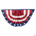 6 ft. x 3 ft. Jumbo Patriotic Vintage Americana Stars & Stripes Polyester Bunting
