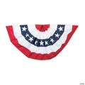 6' x 3' Large Pleated Patriotic Cloth Bunting