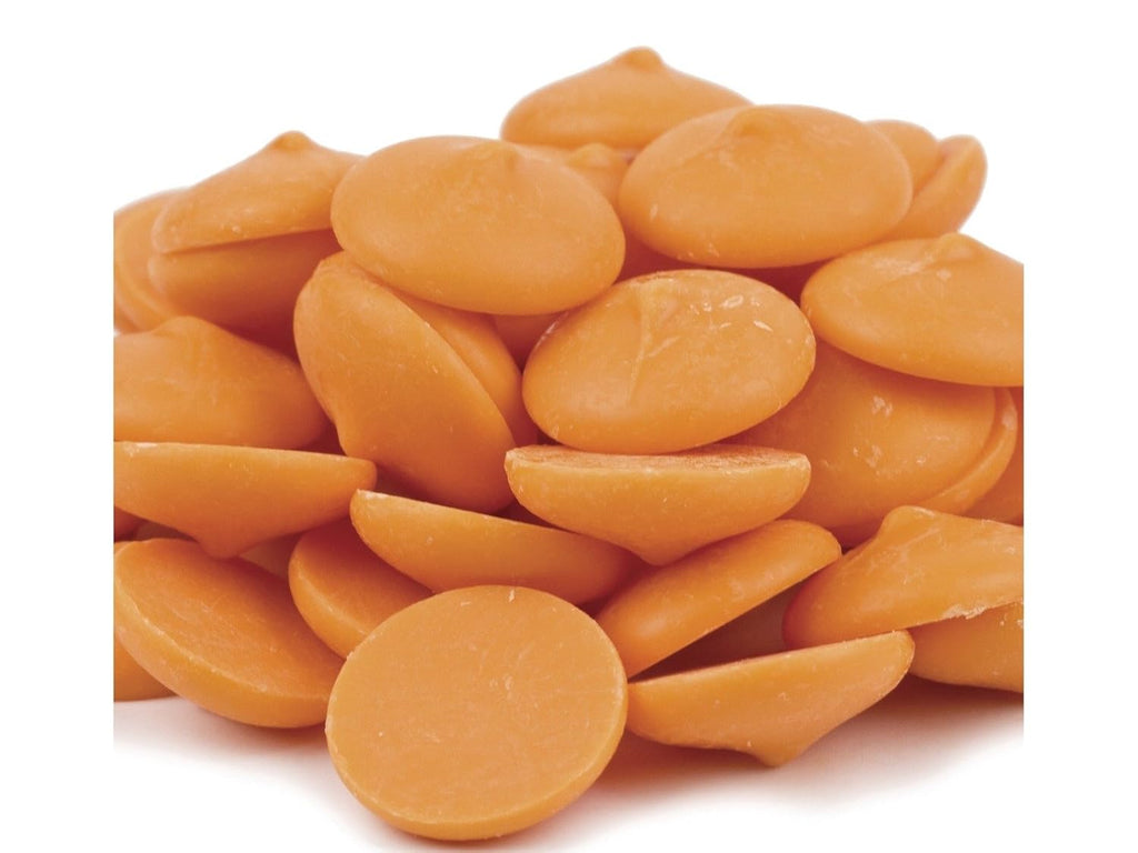 Merckens Orange Chocolate Confectionery Wafers – 5 lb