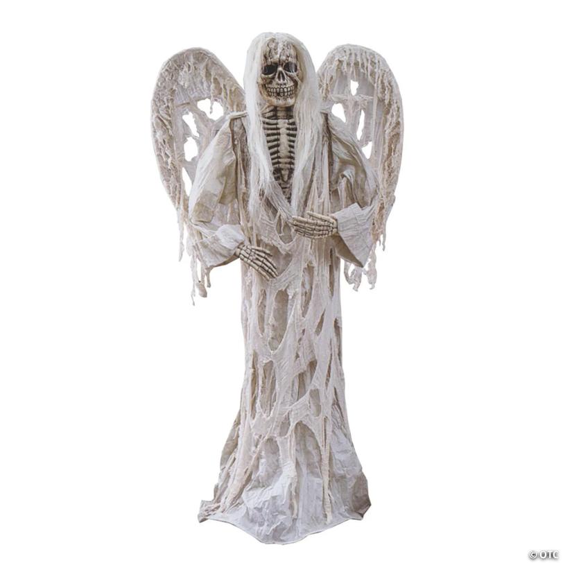 72" Gauze Demon With Wings Halloween Decoration