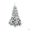 7.5' Green Heavily Flocked Pine Medium Artificial Christmas Tree - Unlit