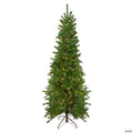 7.5' Pre-Lit Pencil Canadian Pine Artificial Christmas Tree - Clear Lights