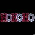 76.75" LED Lighted 'Ho Ho Ho' Christmas Outdoor Decoration