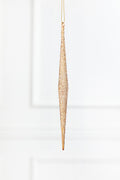9.75” Glass Champagne Icicle Ornament