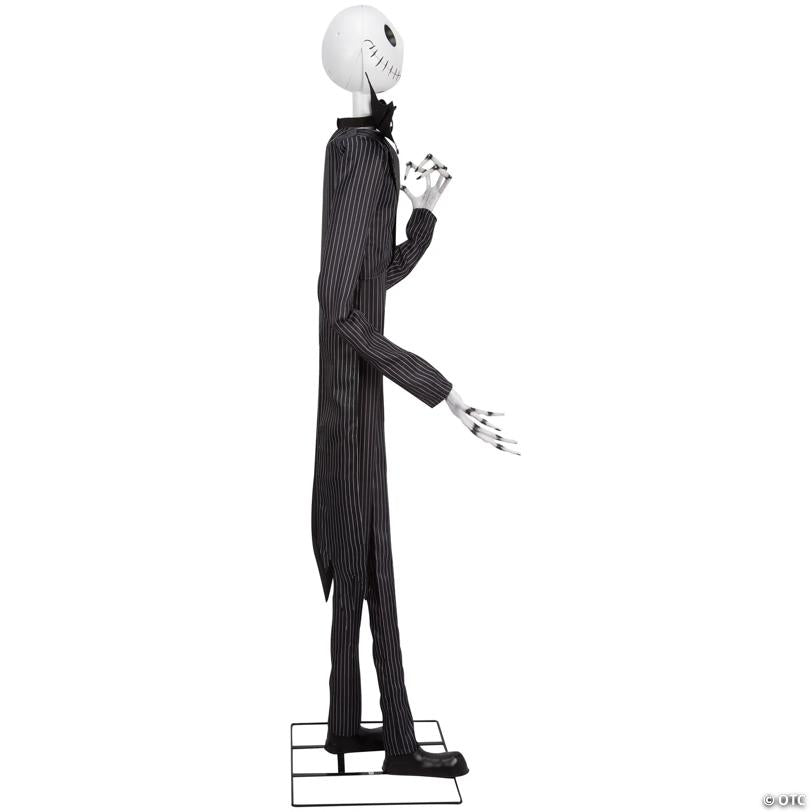 78" Animated Deluxe The Nightmare Before Christmas Black & Purple Jack Skellington Decoration
