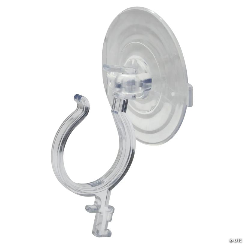7" Clear Jumbo Suction Cup Christmas Wreath Hook