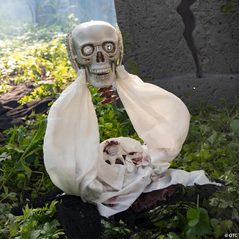 7 Ft. Soul Stealer Black & Grey Animated Prop Halloween Decoration