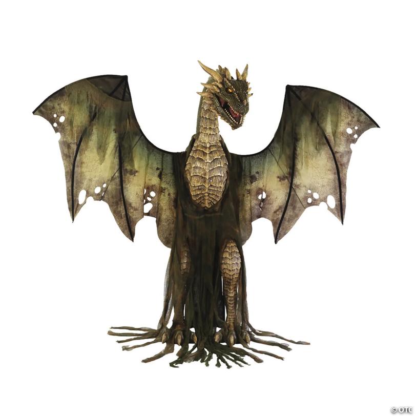 7 Ft  Animated Dark Forest Dragon