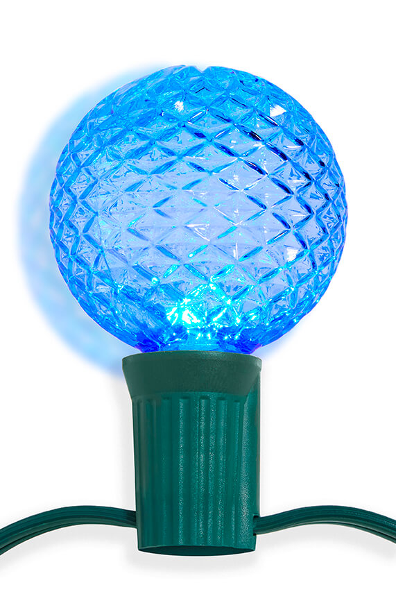 G50 Wonderful LED SMD Bulb (25 bulbs/bag) - Faceted, Blue