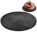 14" Round Black Foil Cake Board Drum