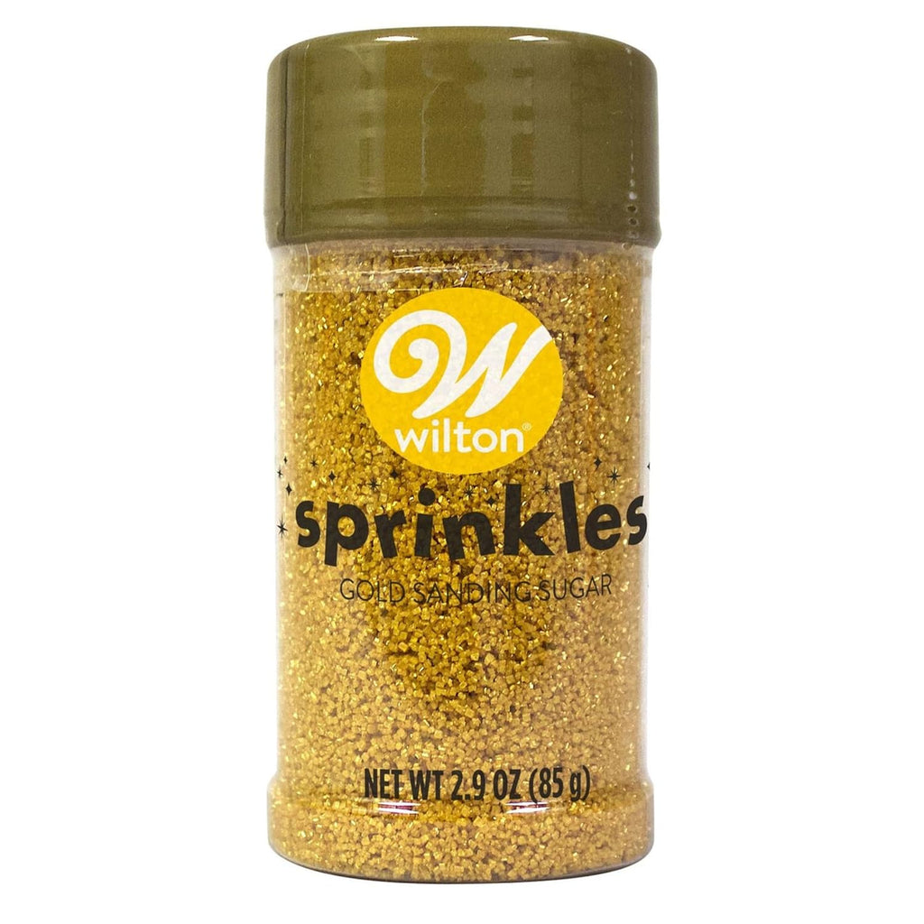 Wilton Gold Sanding Sugar Sprinkles, Cake Decorating, 2.9 oz (85g)
