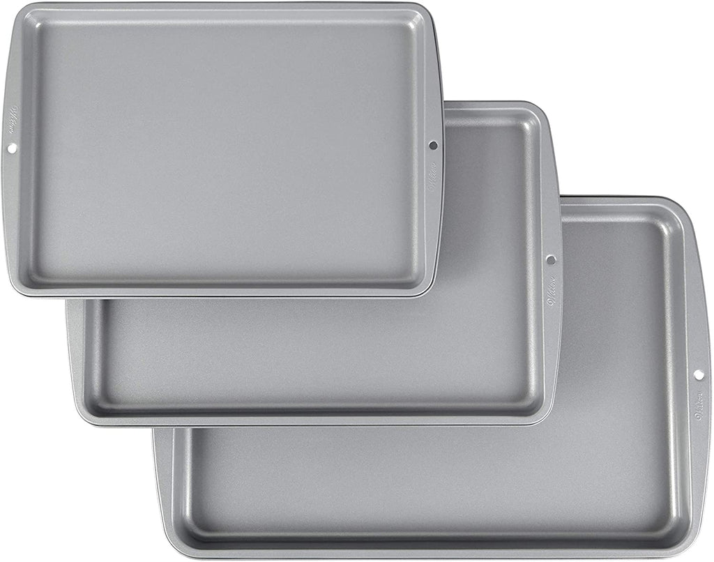 Wilton Recipe Right Non-Stick Cookie Sheet Set, 3-Piece