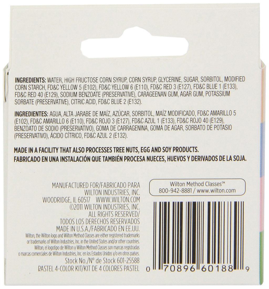 Wilton Pastel 4-Piece Icing Color Set