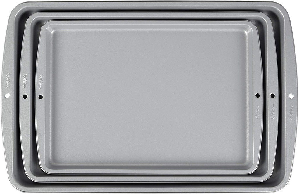 Wilton Recipe Right Non-Stick Cookie Sheet Set, 3-Piece