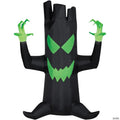 83" Blow-Up Inflatable Light-Up Black Tree with Built-In LED Lights Outdoor Yard Decoration