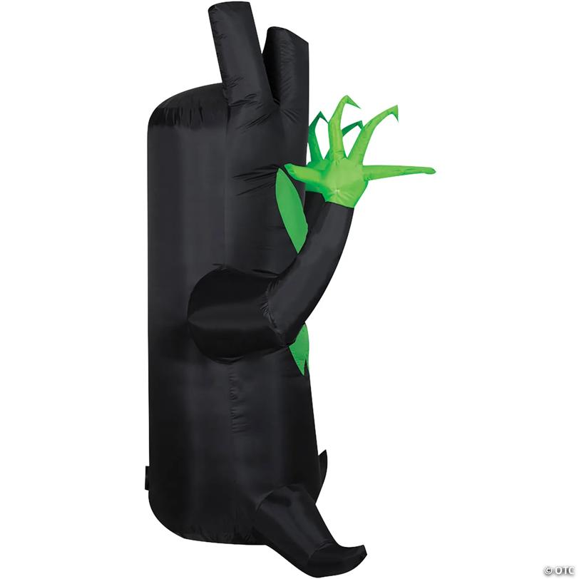 83" Blow-Up Inflatable Light-Up Black Tree with Built-In LED Lights Outdoor Yard Decoration
