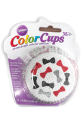 Wilton Bow Tie Color Cups Cupcake Liners, 36-Count