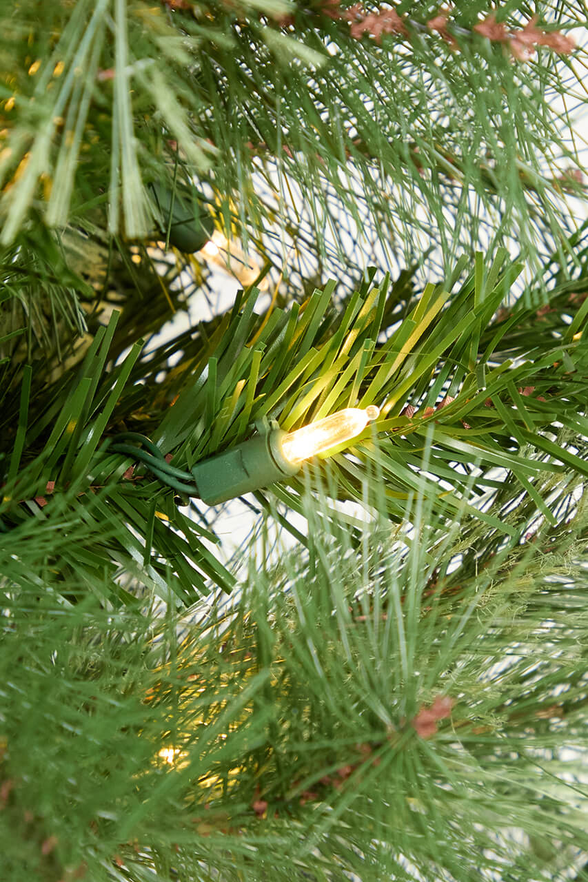 8' Whistler Pine Christmas Tree with 200 Warm White LED Lights