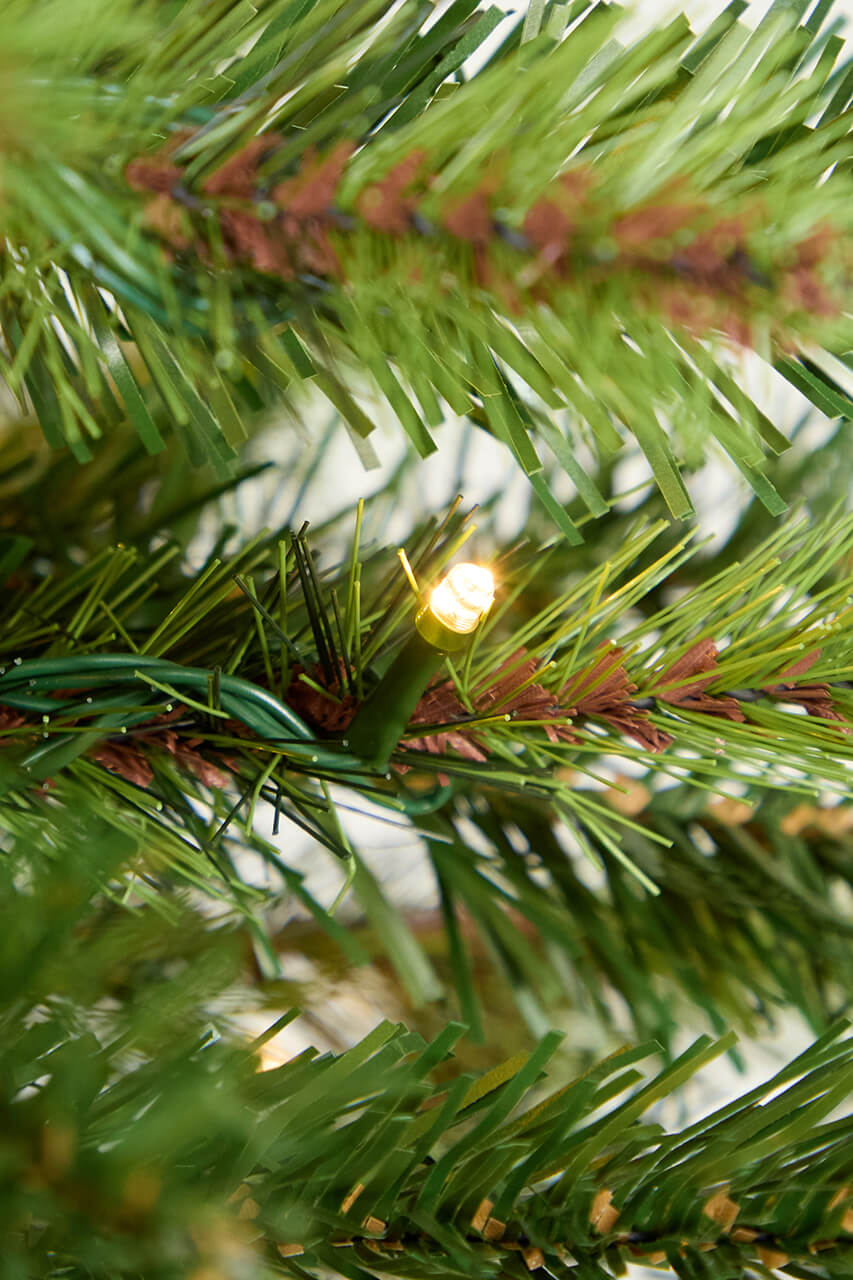 7.5' Slim Christmas Tree with 500 Color-Changing LED Lights