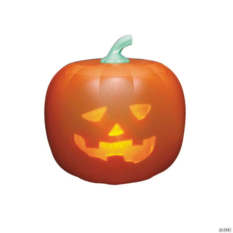 8 1/4" ANIMAT3D Jabberin’ Jack 3D Animated Light-Up Jack-O'-Lantern Halloween Decoration
